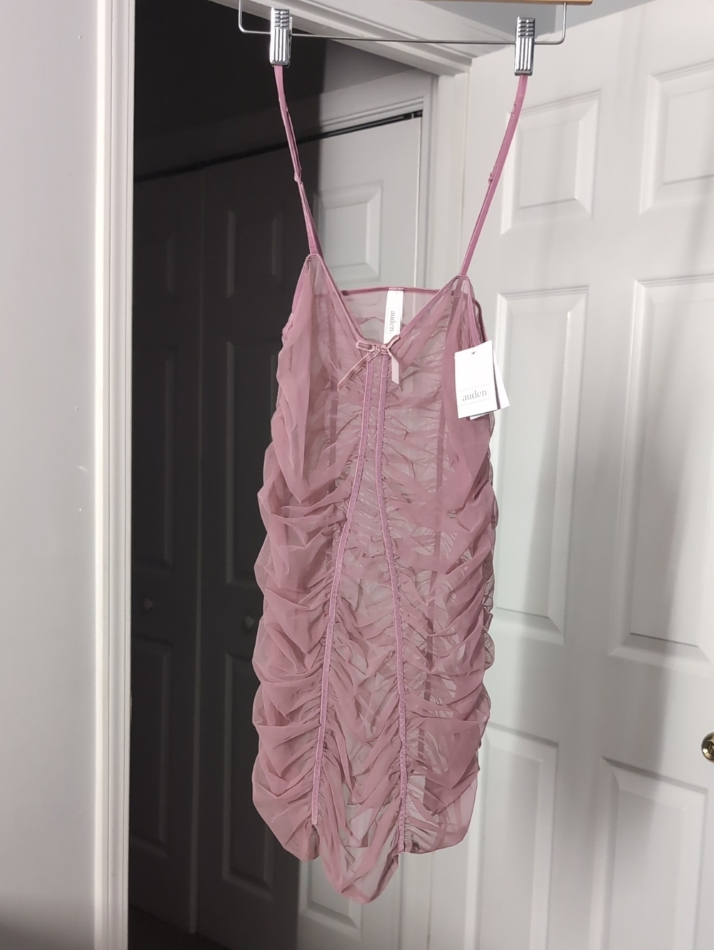 Auden Dusty Pink Ruffle One-Piece Size Small